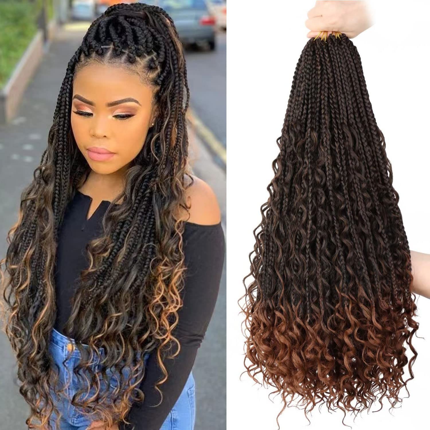 Synthetic Crochet Braiding Hair 18″ Goddess Box Braids