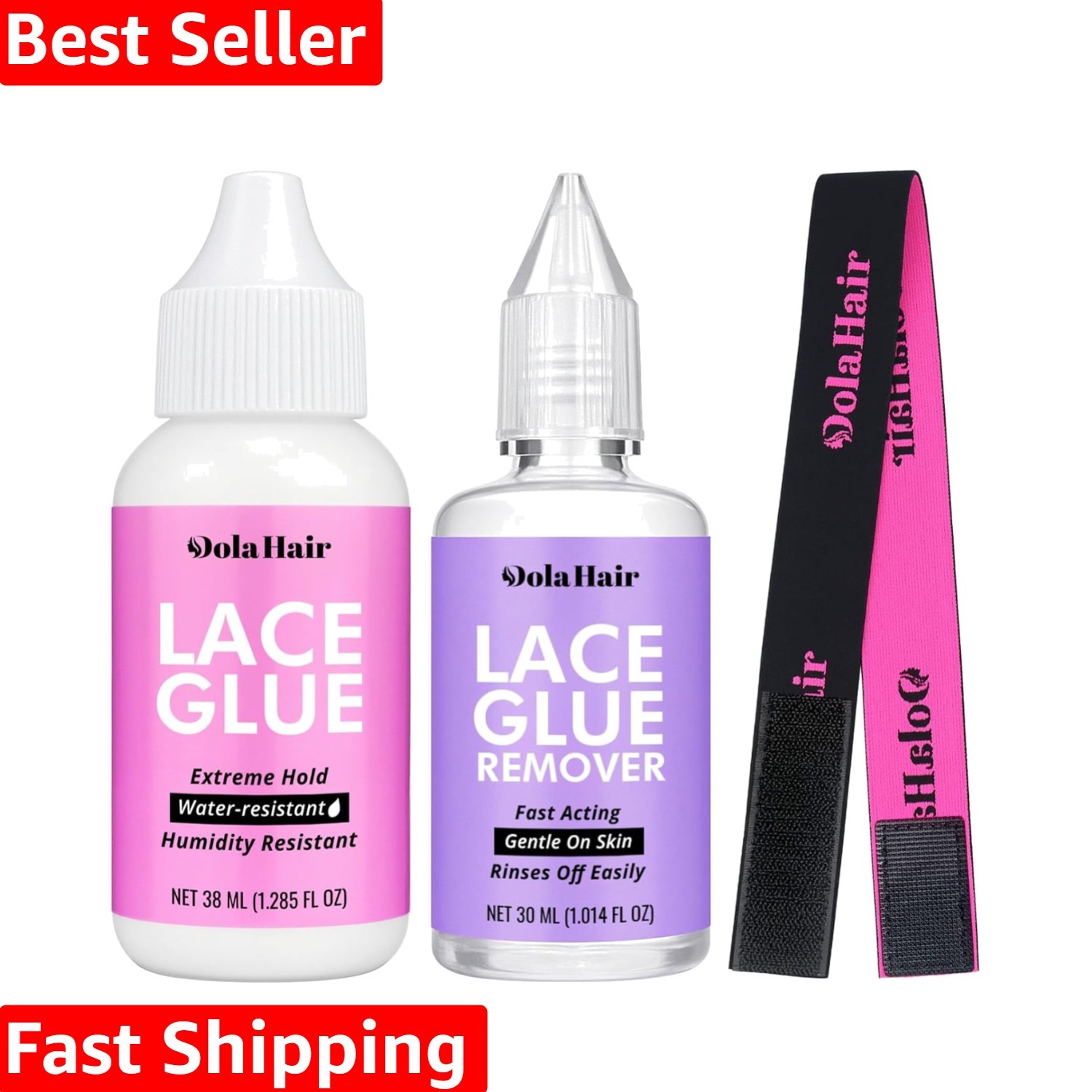 Lace Wig Glue Kit – Waterproof Lace Front Adhesive for Wigs Glue Kit-3pcs