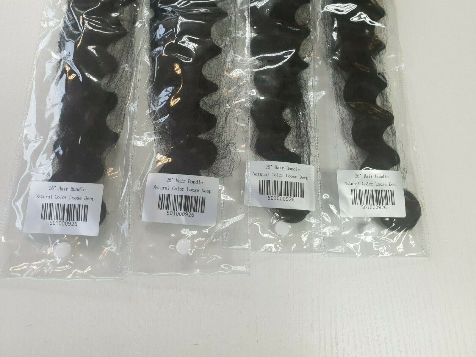12A RAW CAMBODIAN VIRGIN HUMAN HAIR DEEP LOOSE WAVE 26+26+28+28 4BUNDLES 400g 1B