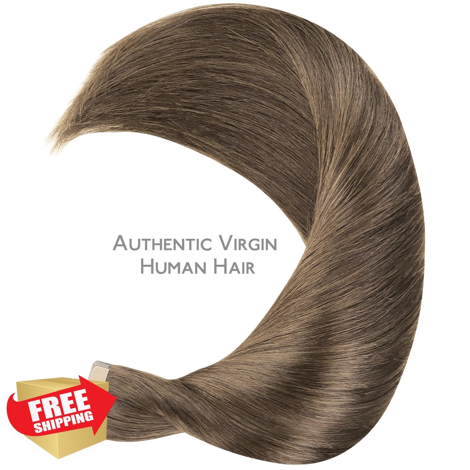 Wennalife 16″ Muted Light Brown Brunette Tape Ins