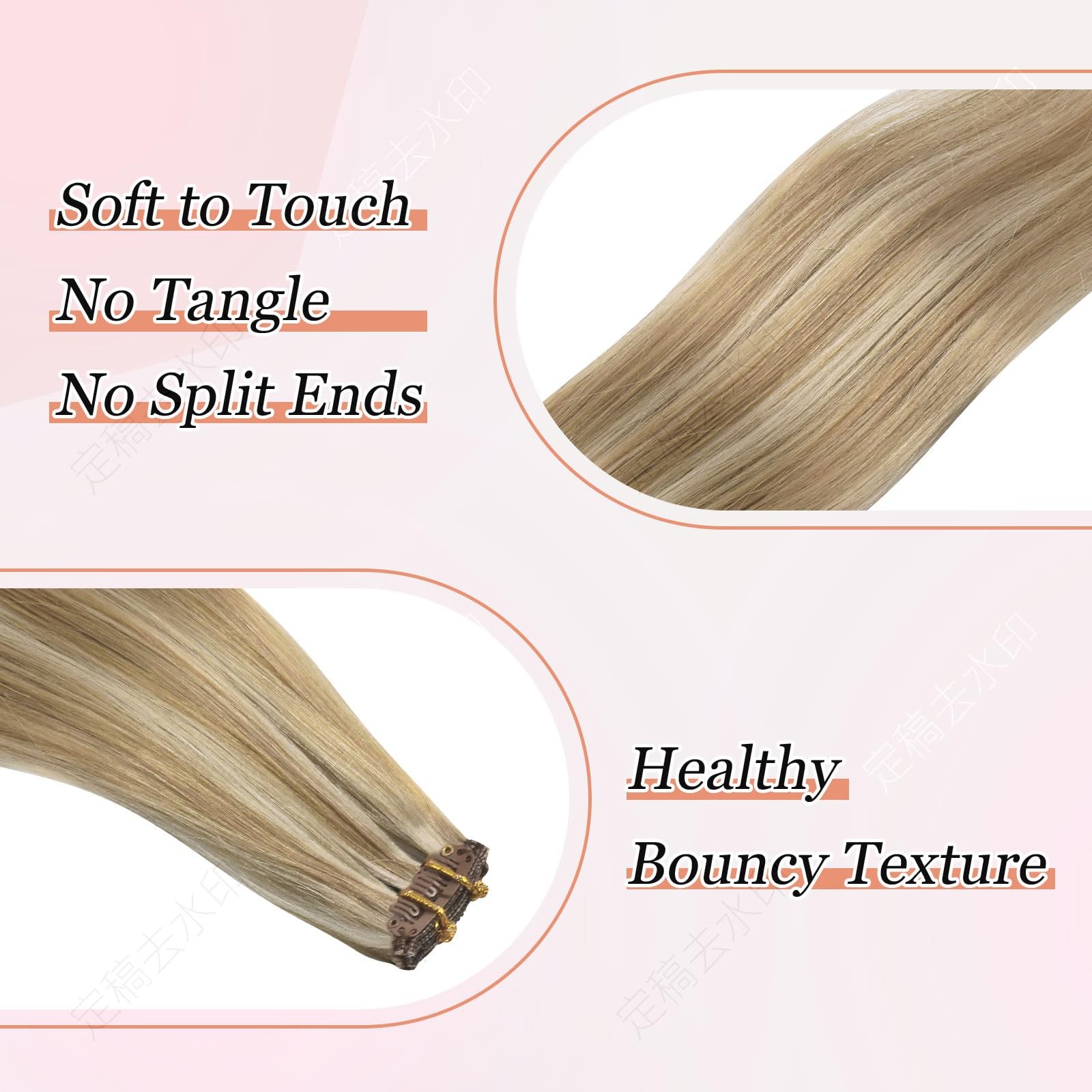 Mei Yuan Lin Human Hair Clip In Extensions 5Pcs Individual Hair Extensions Real