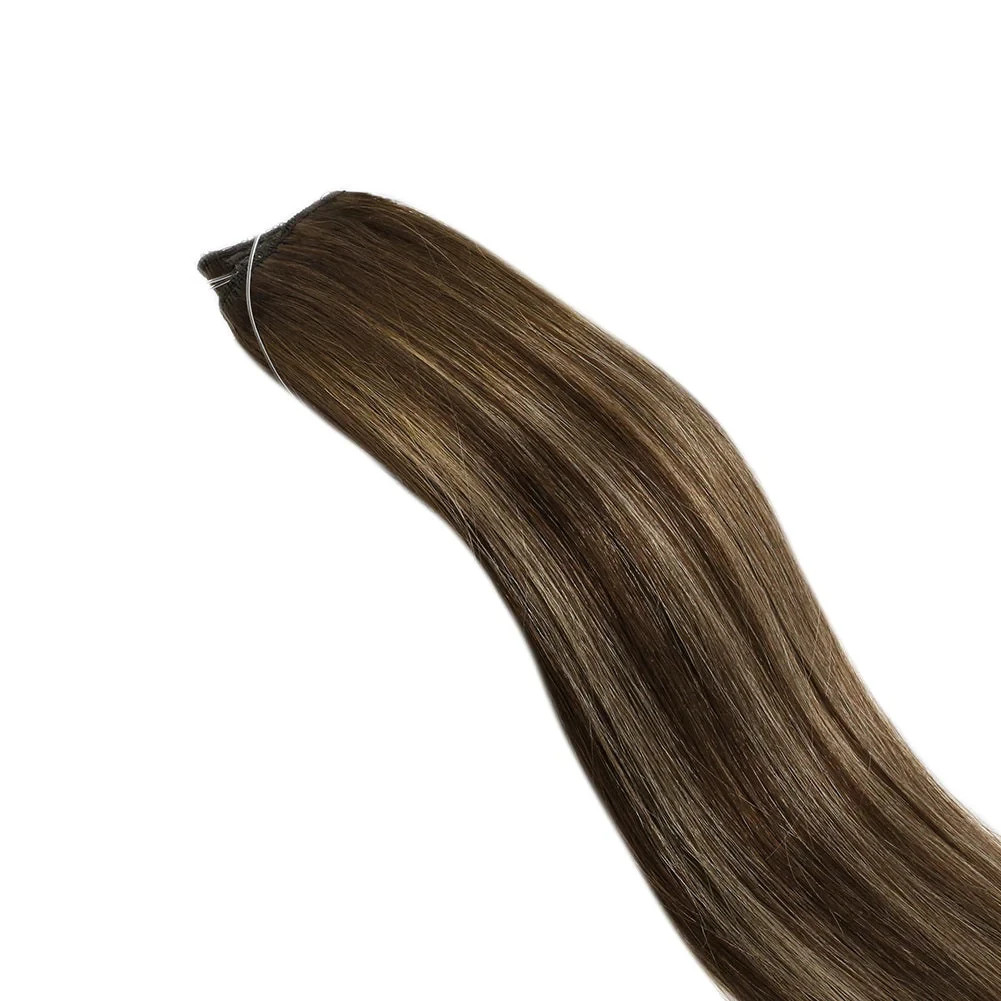Sunny Hair FISHLINE 16″ Deep to Golden Brown Wire Hair Extensions FP 4-27-4