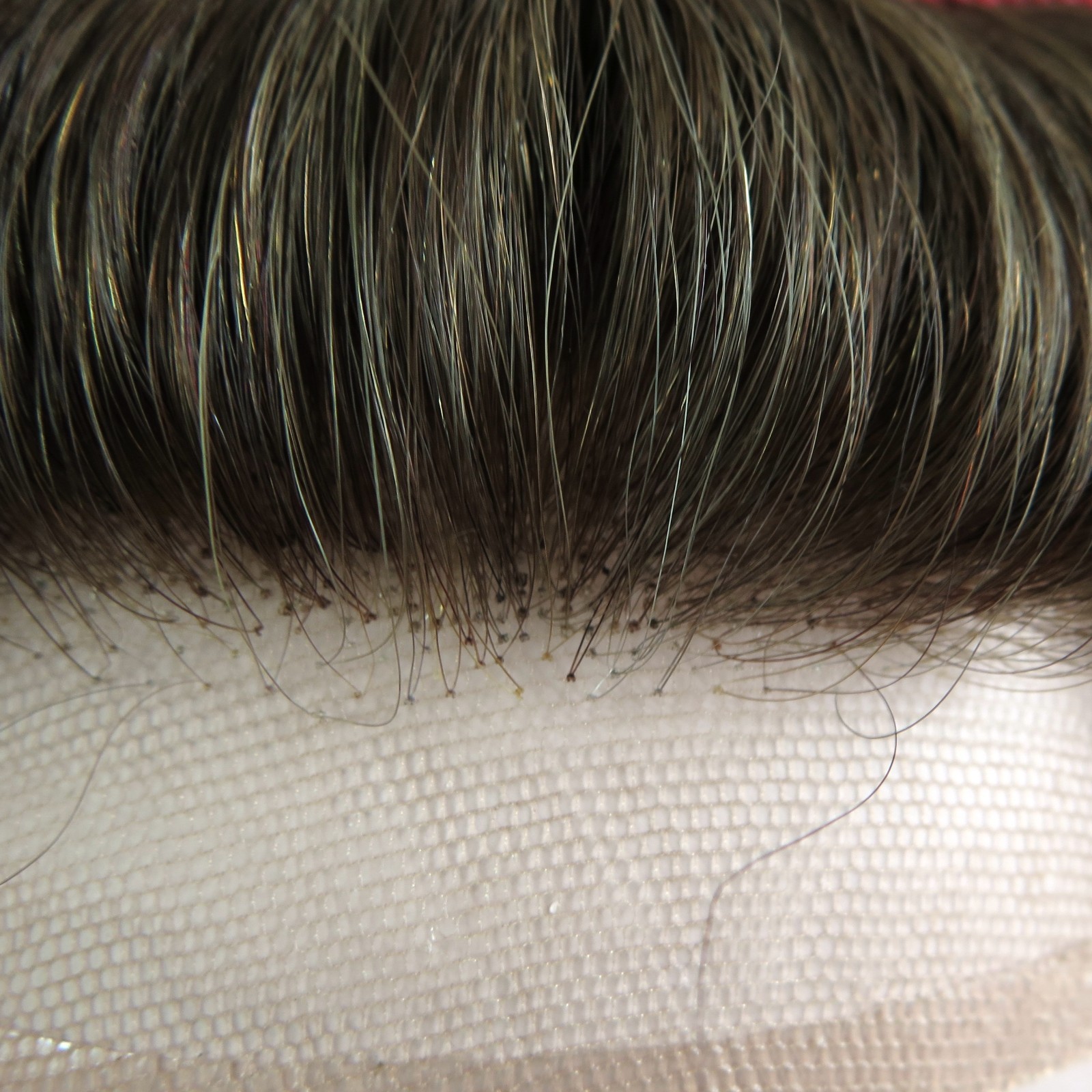 Toupee for Men Human Hair System French Lace Front Fine Mono Gent Hairpieces #6
