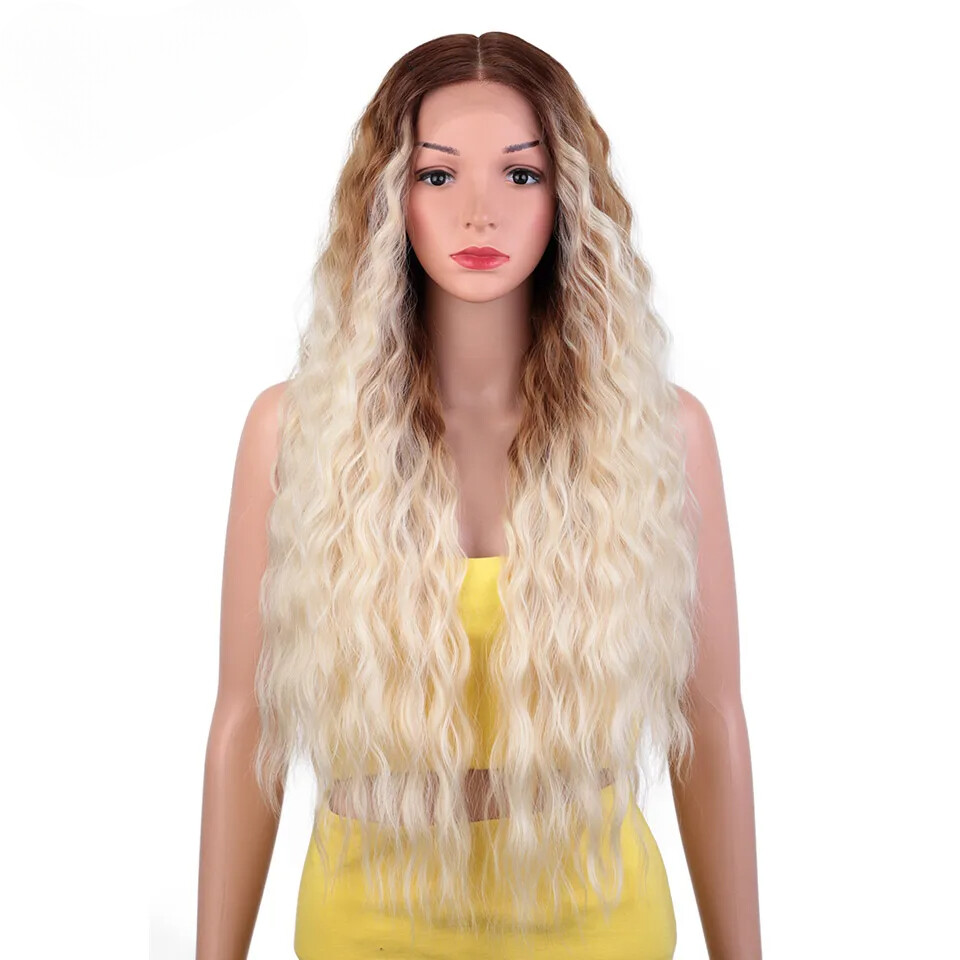 30″ Lace Wigs Synthetic Wig Natural Hair Wigs Part Synthetic Women Lace Wigs
