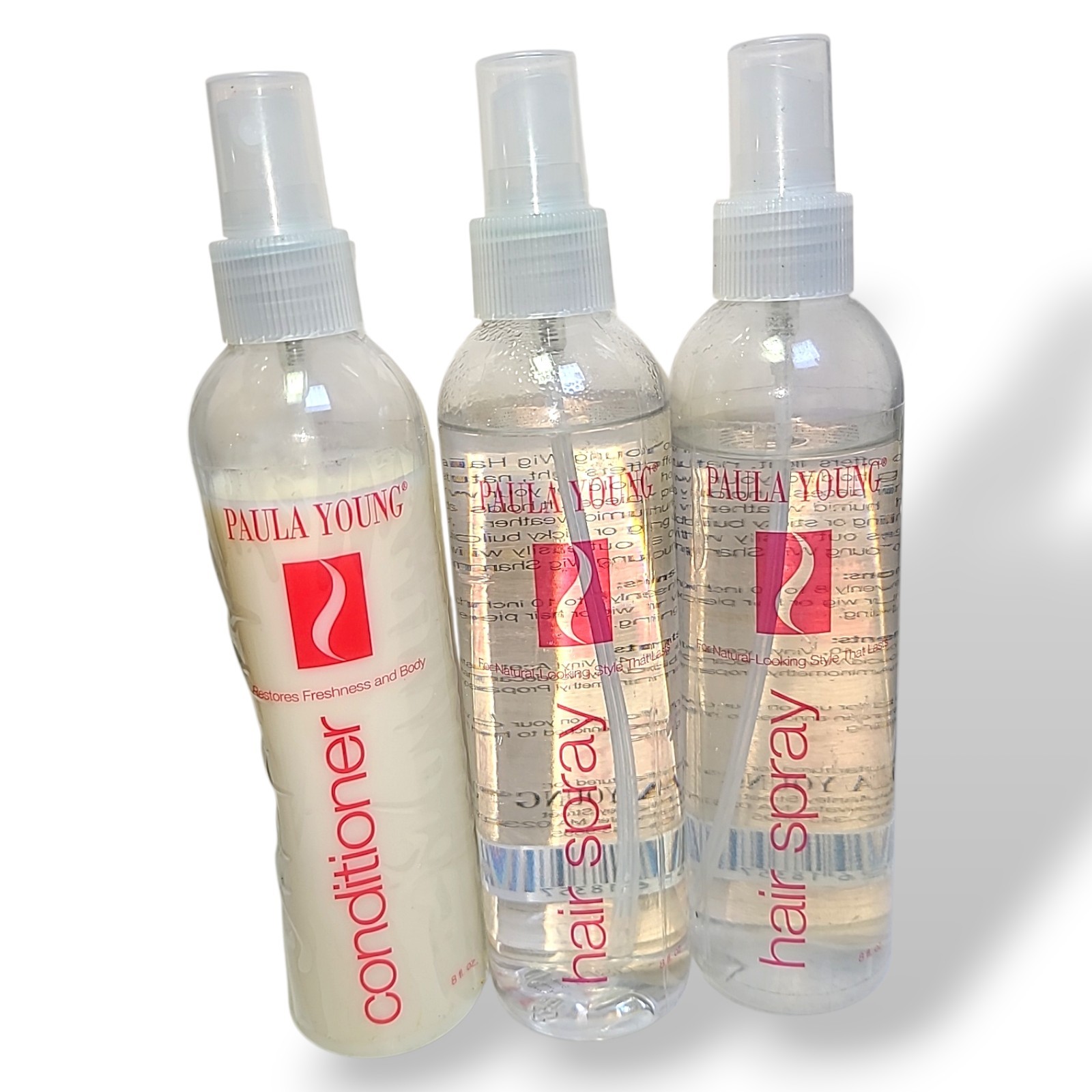 NOS Paula Young Wig Conditioner Hair Spray Lot 3 New 8 oz Hairpiece Care