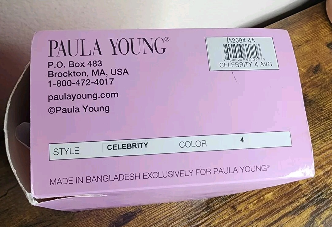 Paula Young Celebrity Color Dark Brown/4 Original Box Cap Size Average