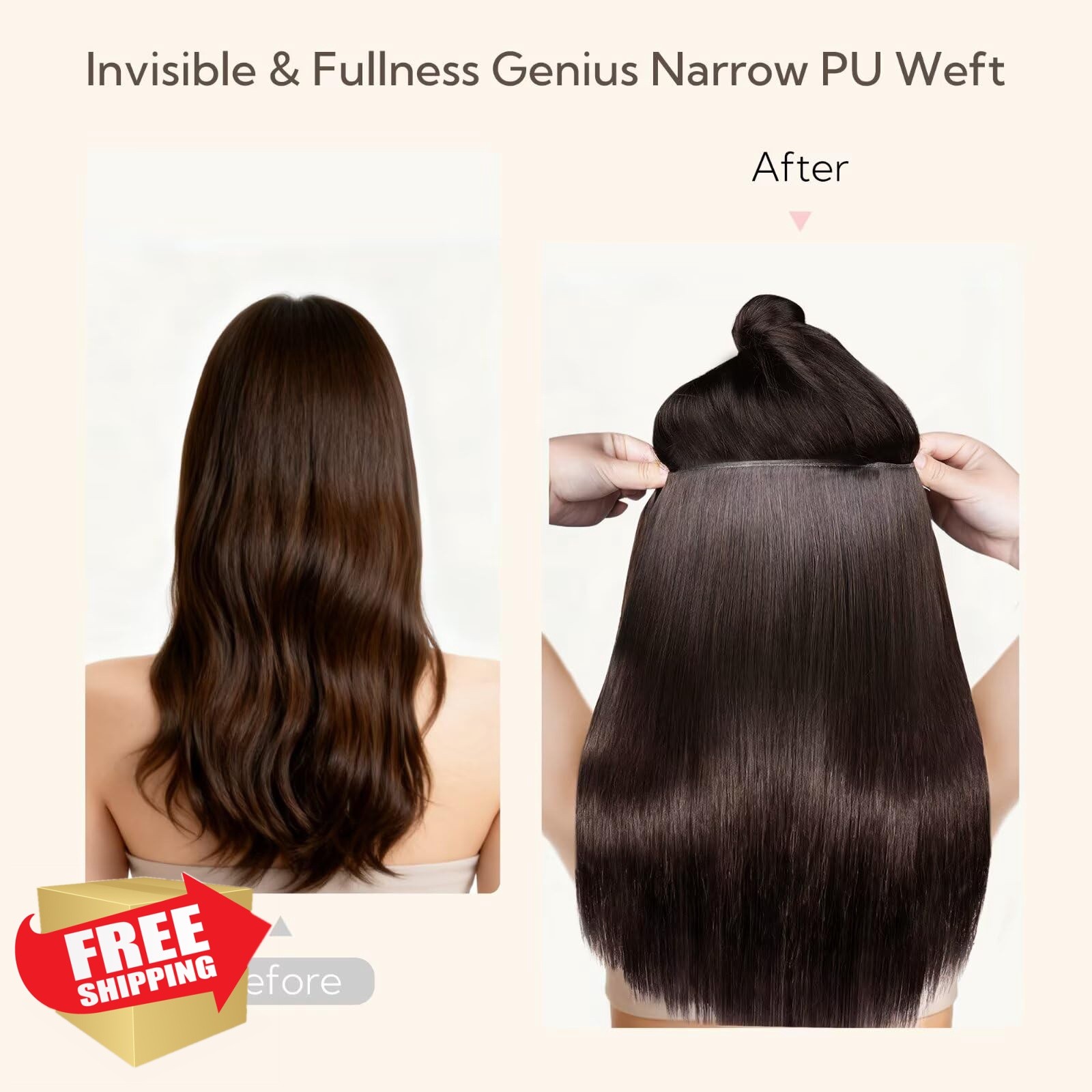 hotbanana Sew-in Weft 18″ Dark Brown 100g