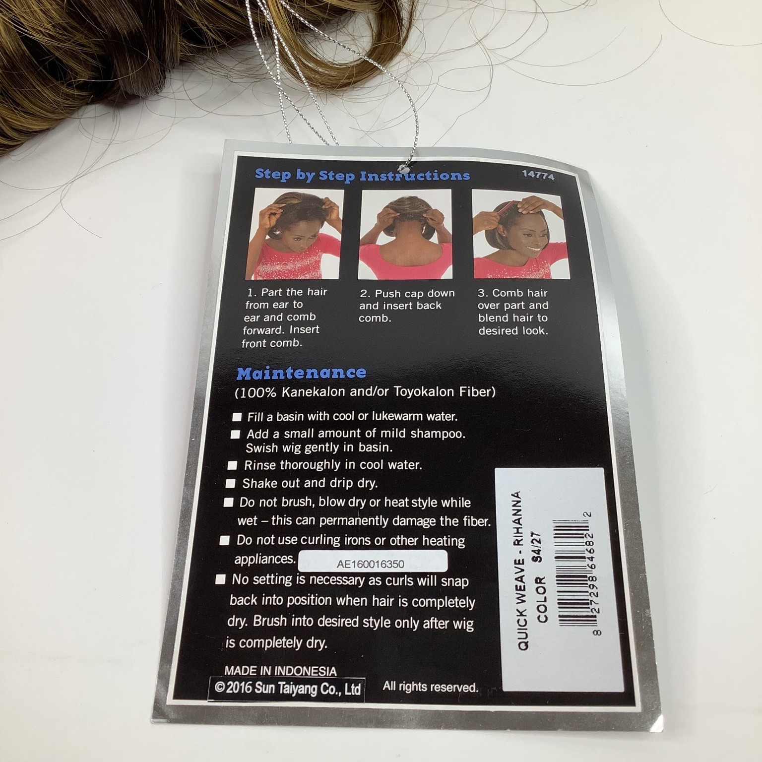 Outre Quick Weave Rihanna Synthetic Wig S4/27 Wavy Hairpiece
