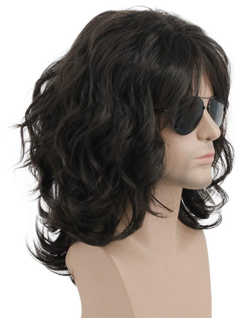 Modern Dark Brown Rocker Wig – Quality Curly Hair for All Occasions