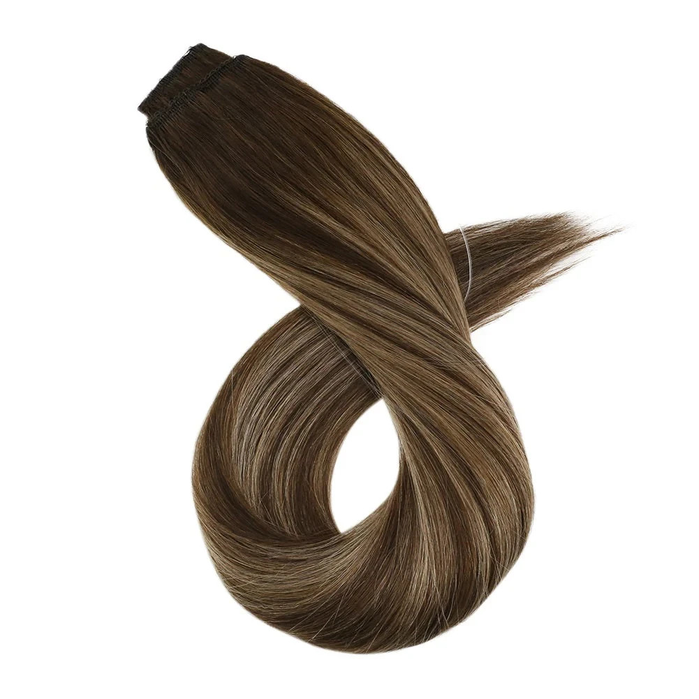 Sunny Hair FISHLINE 16″ Deep to Golden Brown Wire Hair Extensions FP 4-27-4