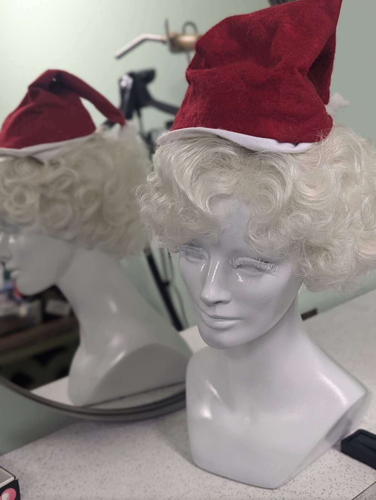 New Mrs. Claus Wig-Aspen Rachelle in Color #60M Pearl White