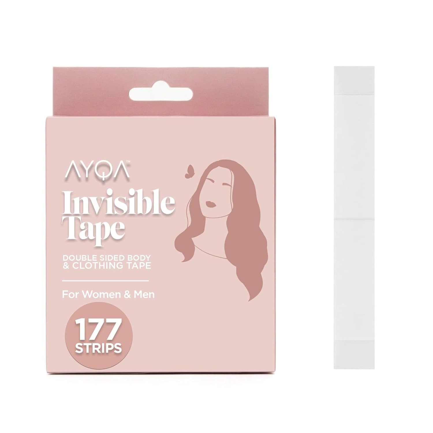 177 Strips Double Sided Clothing Tape – Clear Fabric & Body Adhesive for Clothes
