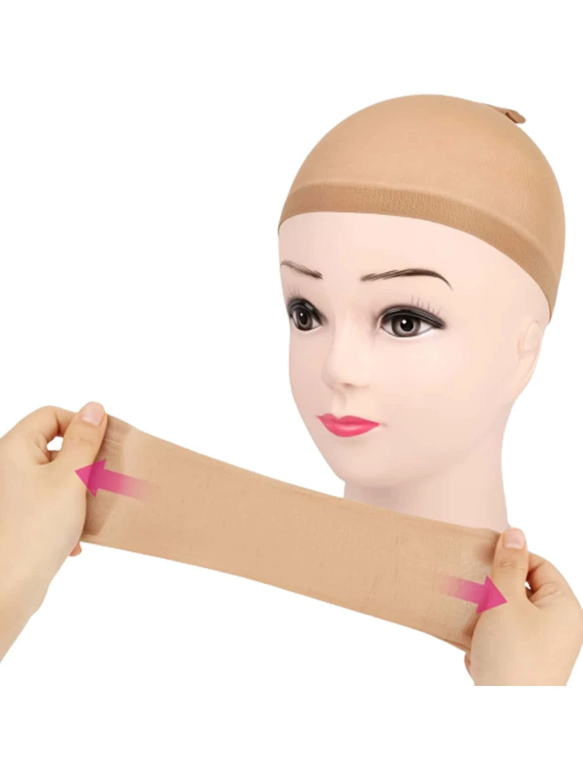 2pcs Wig Caps Elastic Stretch Hair Net Cap for Wig Liner Women