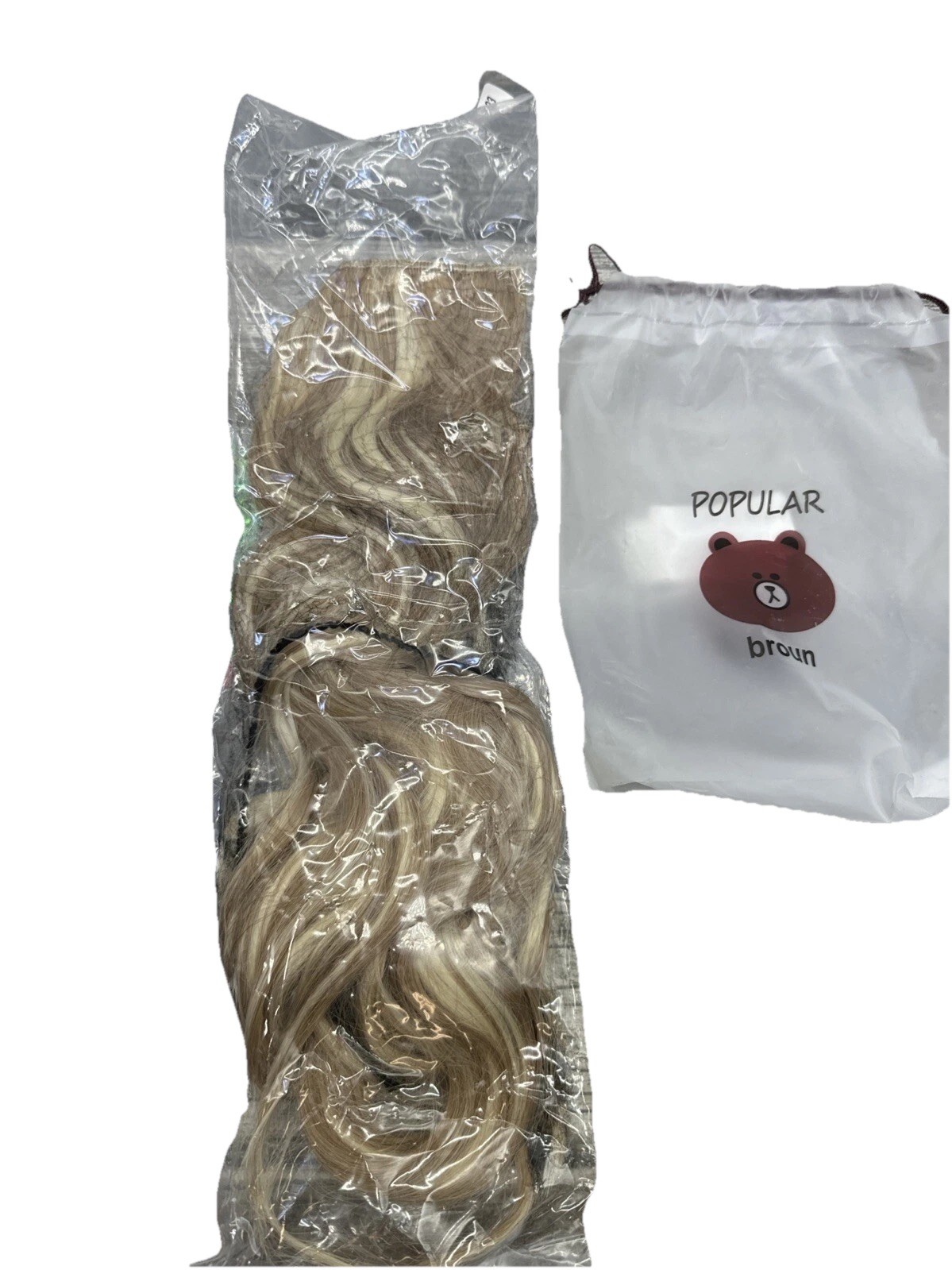POPULAR Broun Light BROWN Hair EXTENSION WITH Pick, Wire And Clip {BB}