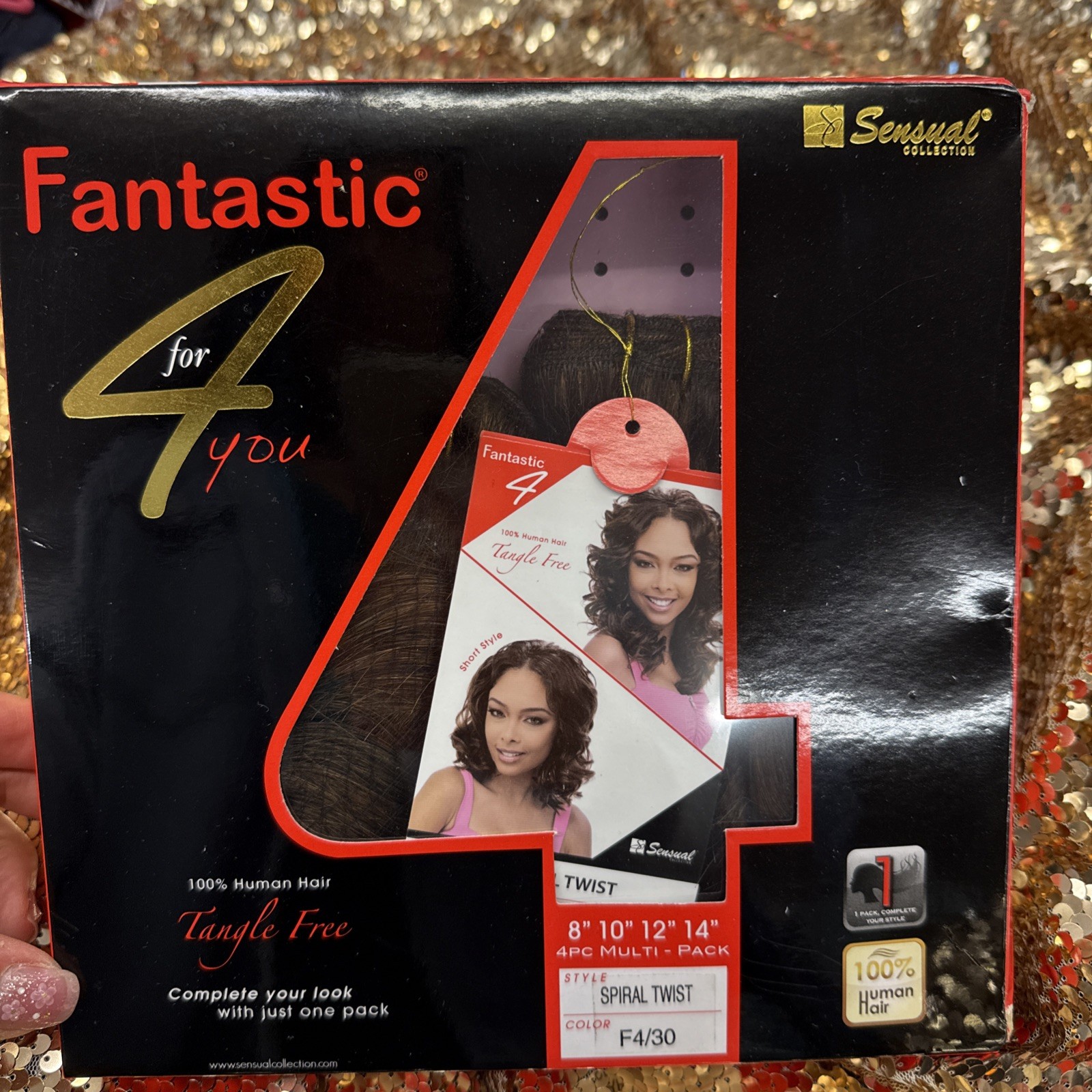 SENSUAL COLLECTION FANTASTIC 4 Spiral Twist 8”10”12”14” #F4/30