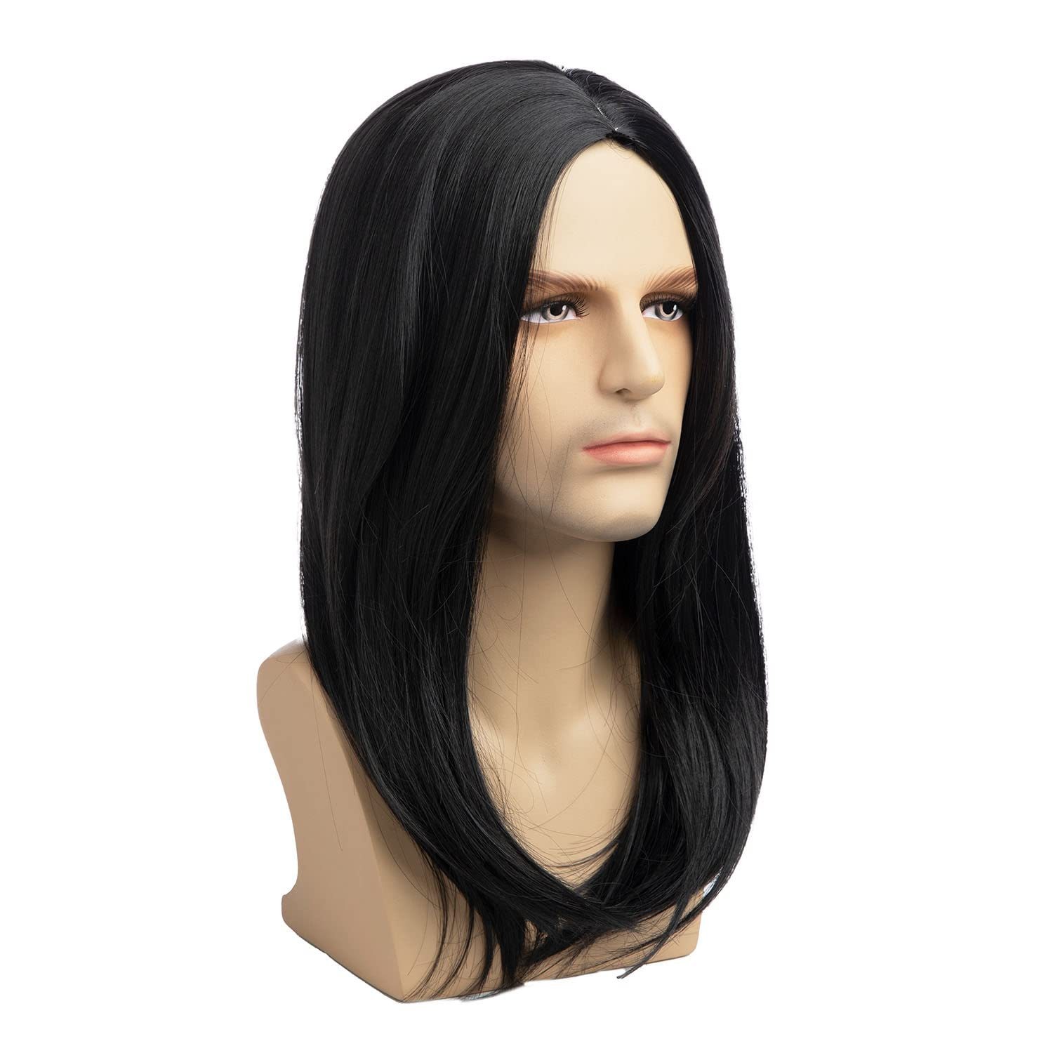 Black Middle Part Long Straight Synthetic Wig Multiple Colors Available Full