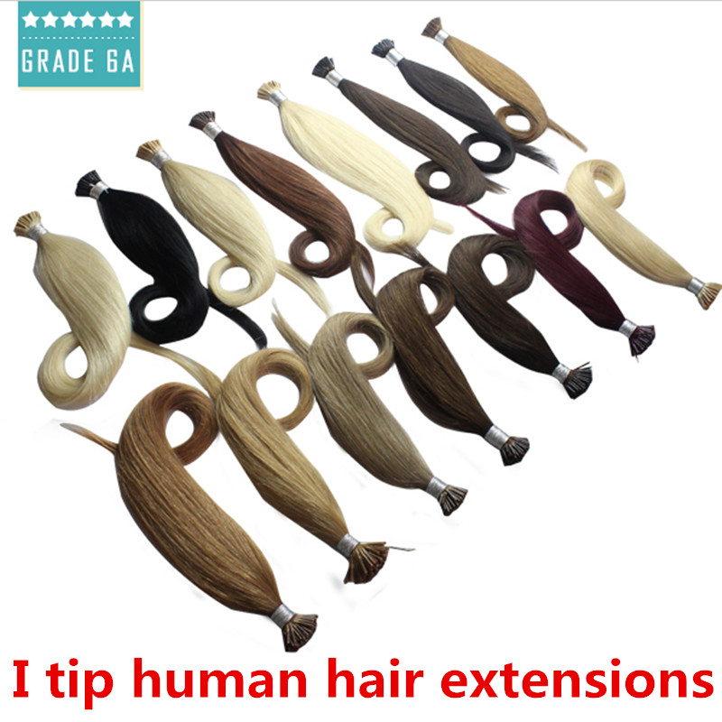 12″~28″ Women Remy Stick I-Tip Human Hair Extensions 50g & 100g More Colors