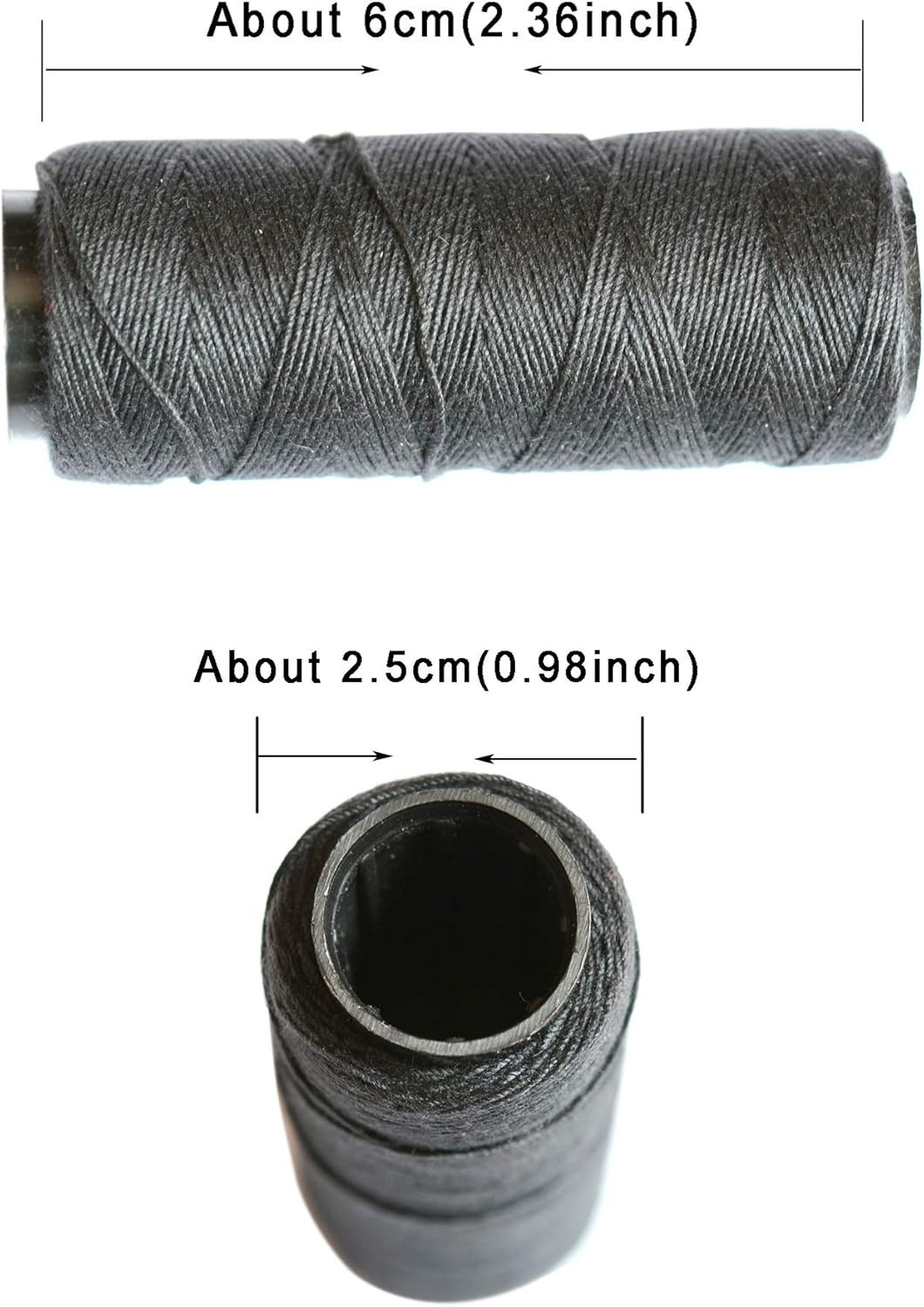 Sewing Threads Set 5 Rolls in Black Brown Dark Brown Beige Khaki for Wig Making