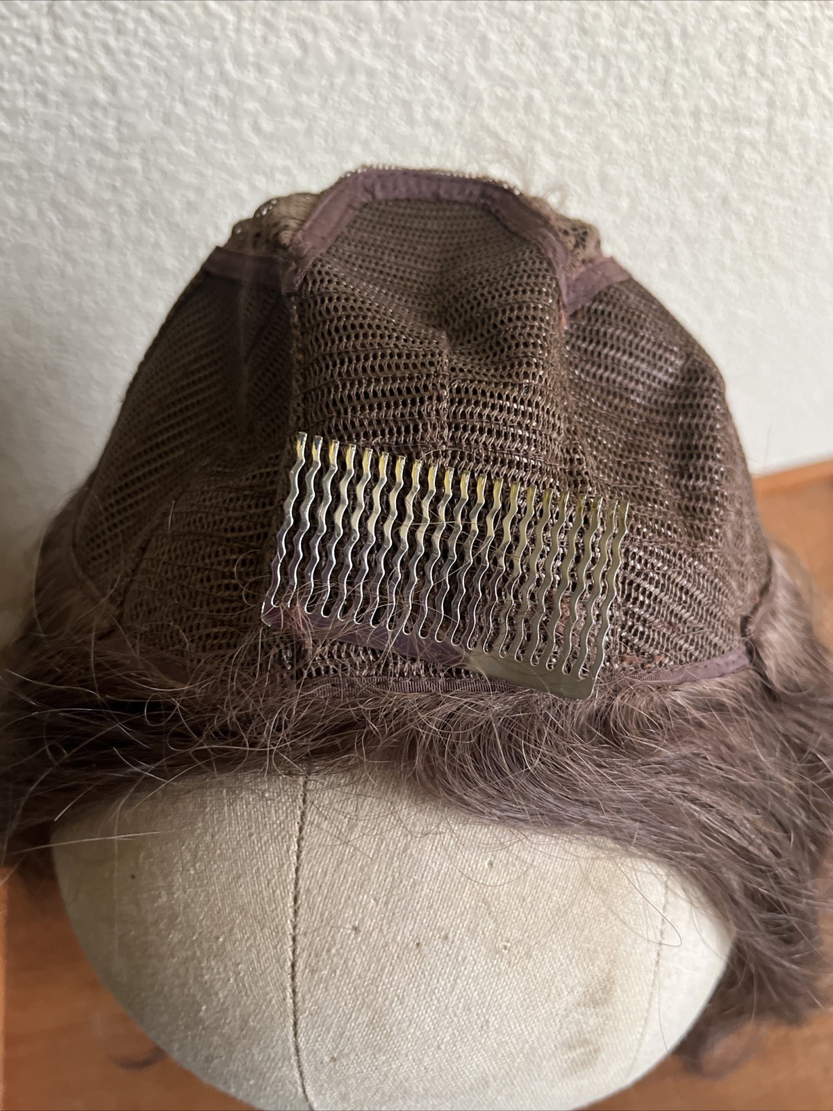 Vintage 100% Human Hair Wig From Indonesia Manufacture In Hong Kong