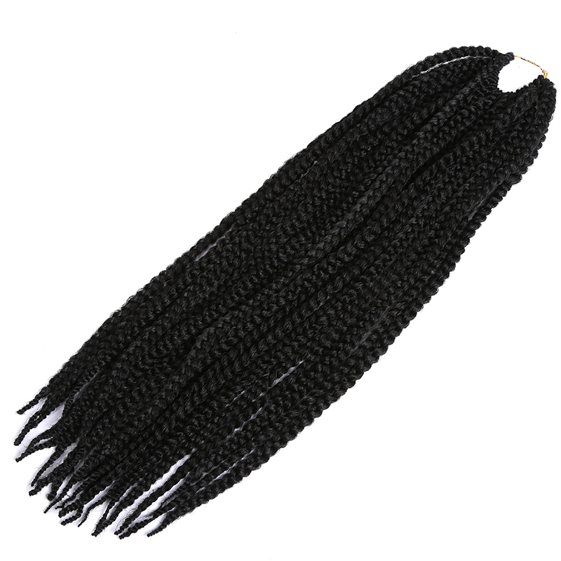 18 Inch Crochet Style Box Braids Top Synthetic Human Hair Blend Pre-braided