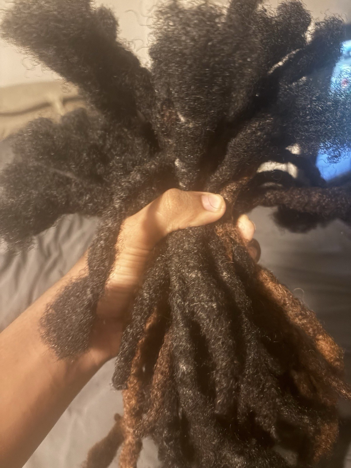 Human Hair Dreadlocks Curly Hairpiece Toupee Black Brown