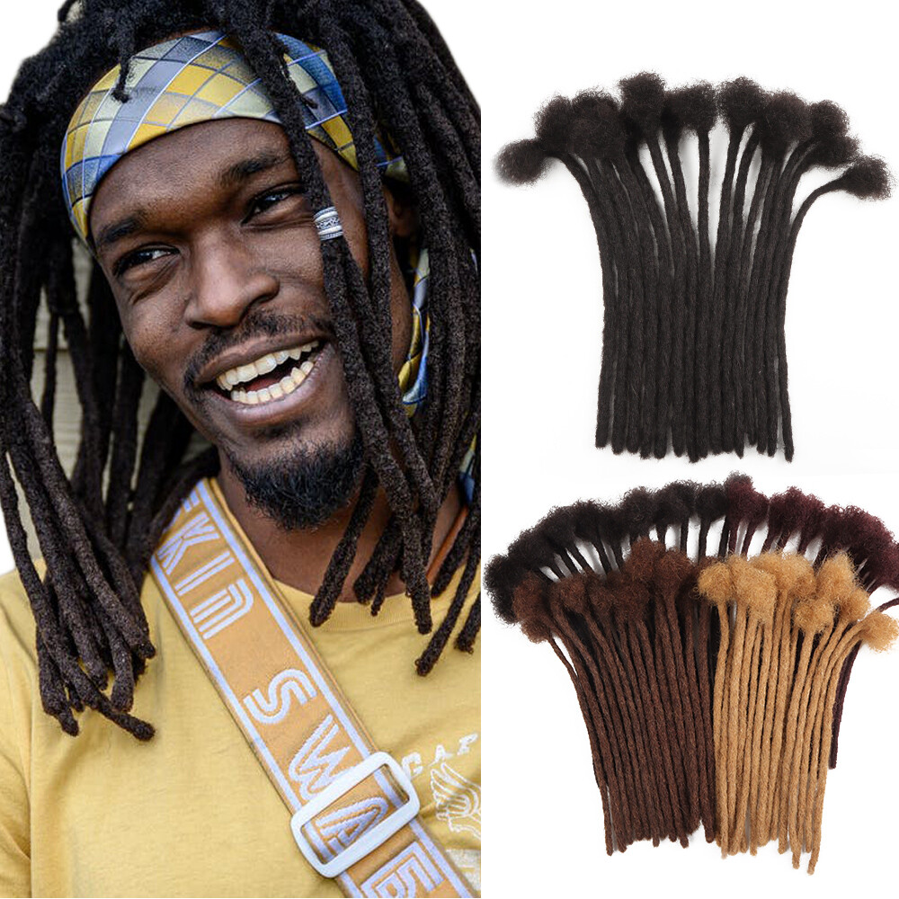 Dreadlock Human Hair Extensions Real Indian Hair Hand Tied Permanent Loc Hair