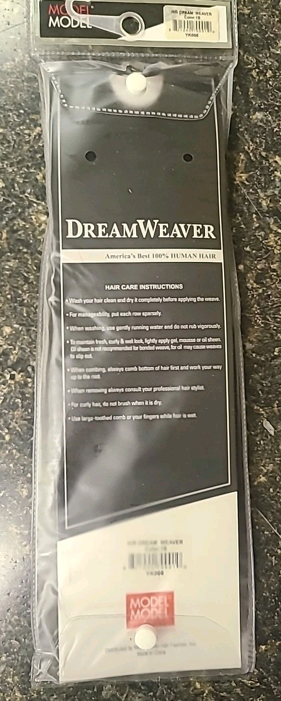 Model Model DreamWeaver Yaky 100% 8″ Human Hair- Color 1B (Black)