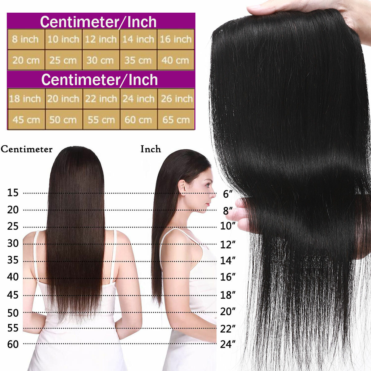One Piece 110G Thick Real Hair Extensions Clip In Human Hair Weft 3/4 Full Head