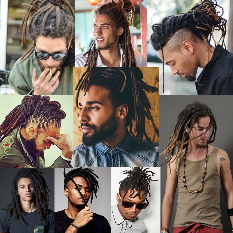 6-12″ Real Natural As Human Dreadlock Briading Hair Extension Black Brown Blonde