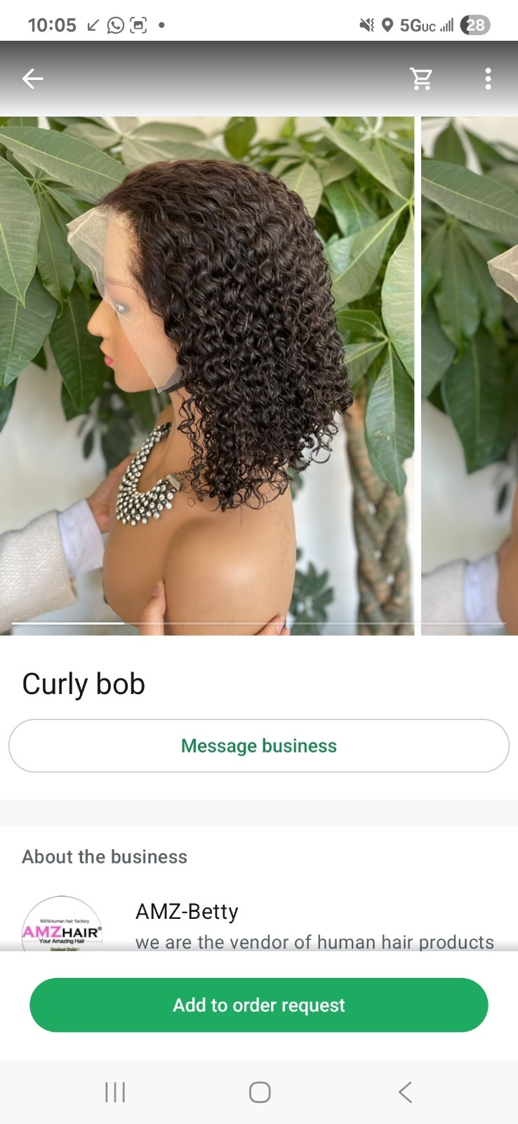 Human Hair Lace Front Curly Bob 12 Inch