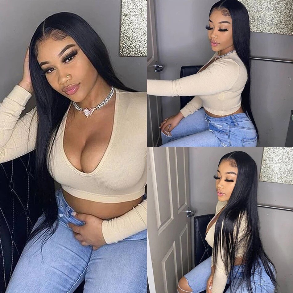 Bleached Knots 360 Full Lace Front Wigs Human Hair Glueless Lace Front Wigs