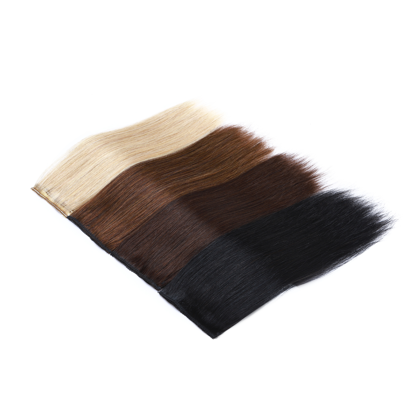 Short Mini Hair Pad Clip In Top/Side Real Remy Human Hair Extensions One Piece X