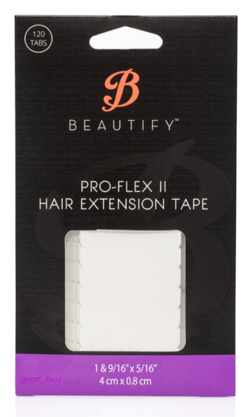 BEAUTIFY Pro-Flex II WALKER Hair Extension Double Sided 4cm x.8cm -120 Tape Tabs