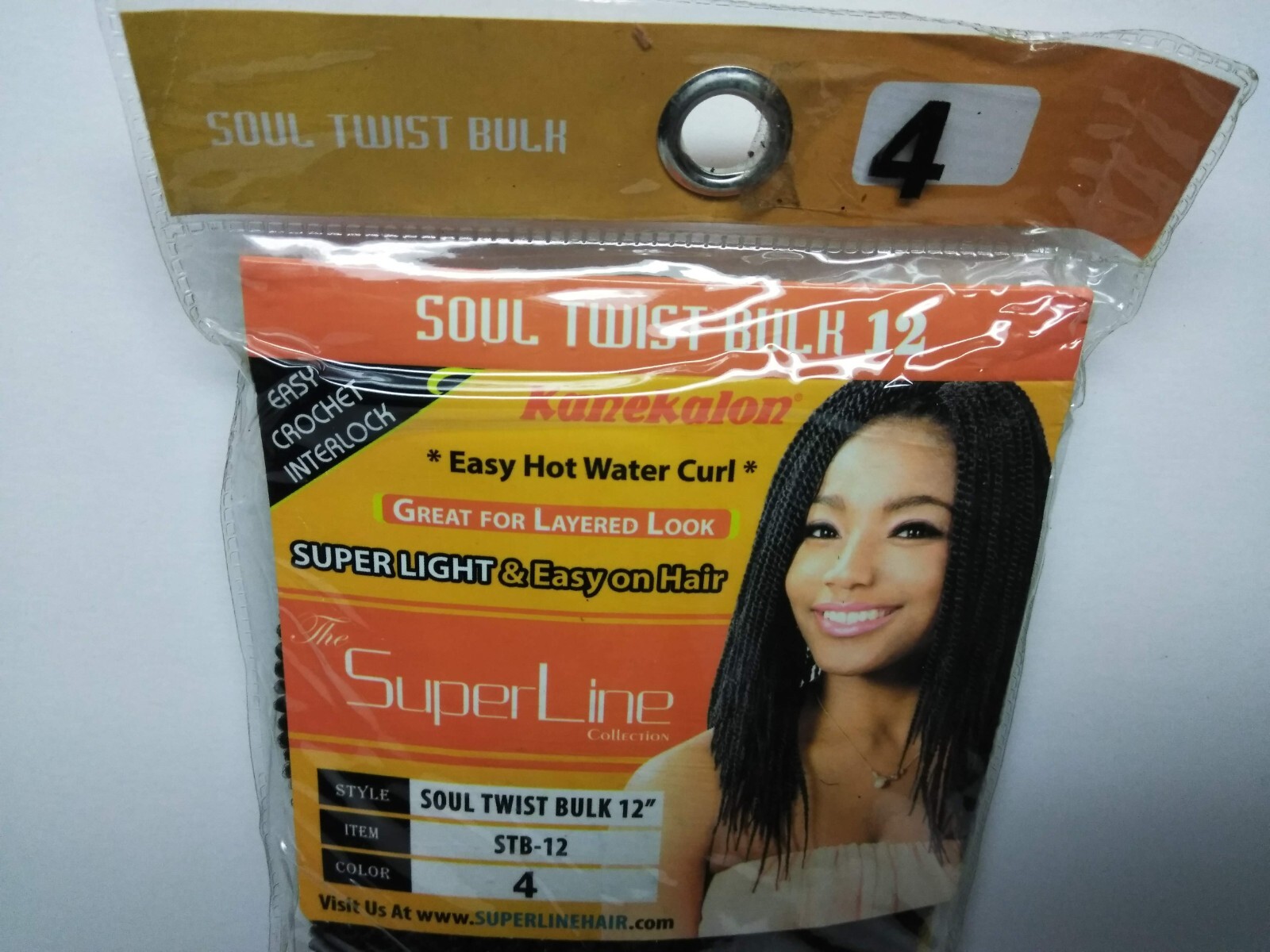 Superline Soul Twist Bulk 12″ Color 4 Stb-12 Easy Crochet Interlock Extensions