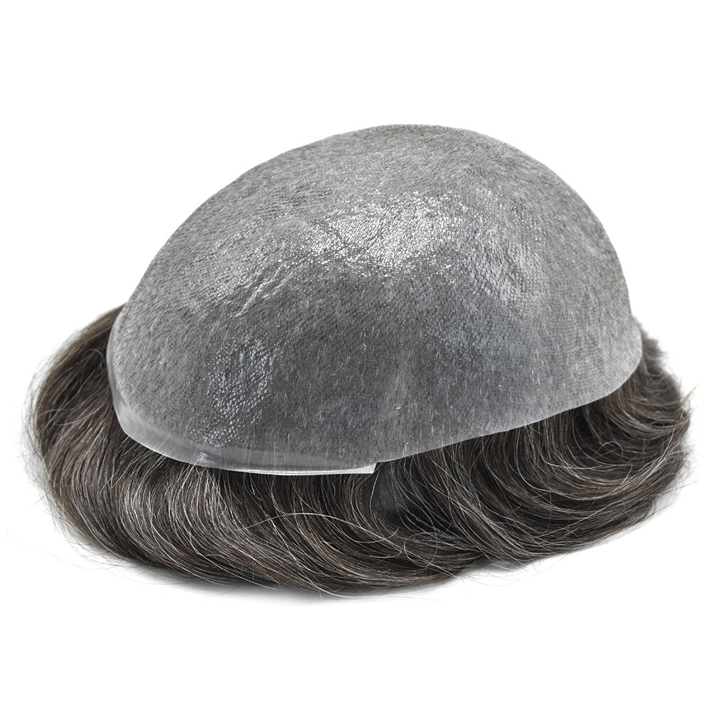 Mens Hair Replacement Ultra Thin Skin Toupee All Colors Hairpieces PU SystemWigU