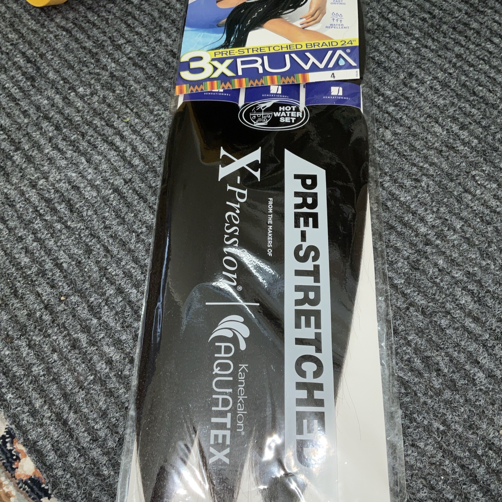 3X Ruwa Braid 24″ Sensationnel Xpression Pre-Stretched Hair Color 4