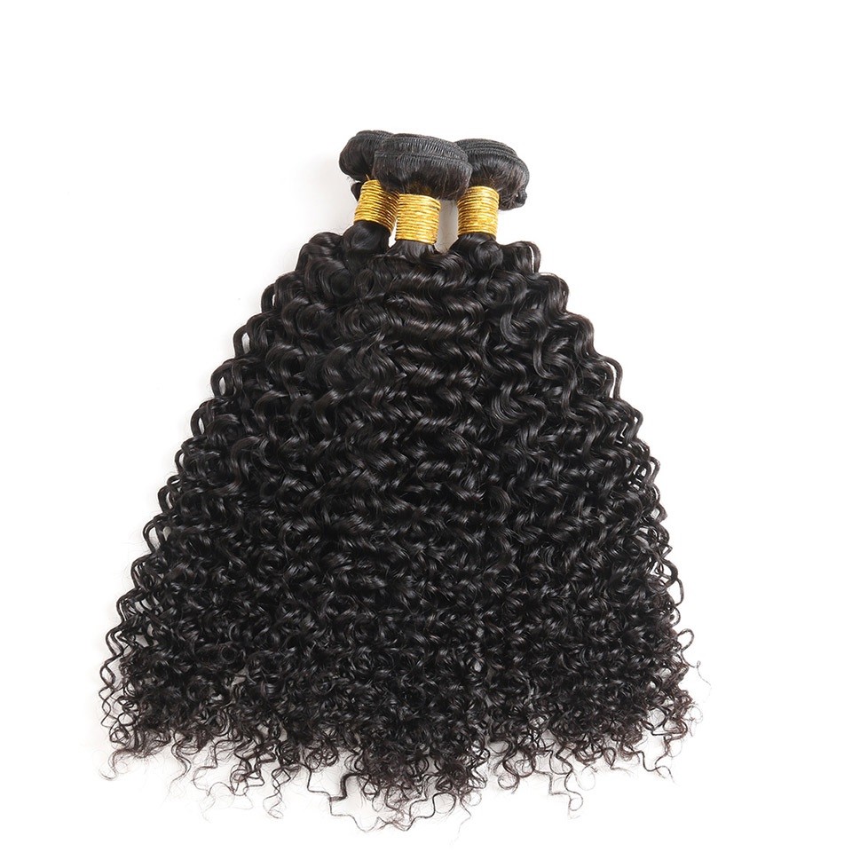 Peruvian Virgin Hair Jerry Curl 3 Bundles 22″24″26″ With 22″ Lace Closure