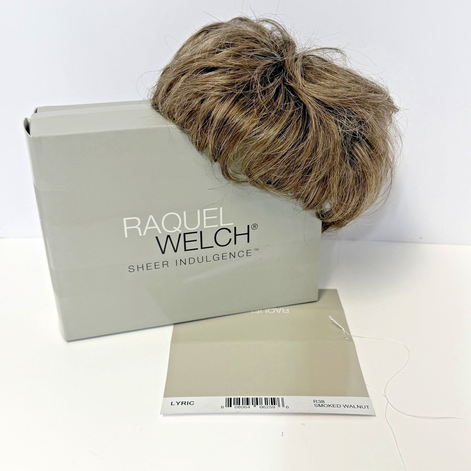 Raquel Welch Smoked Walnut R38 Lyric Sheer Indulgence Hair Piece Wig Topper