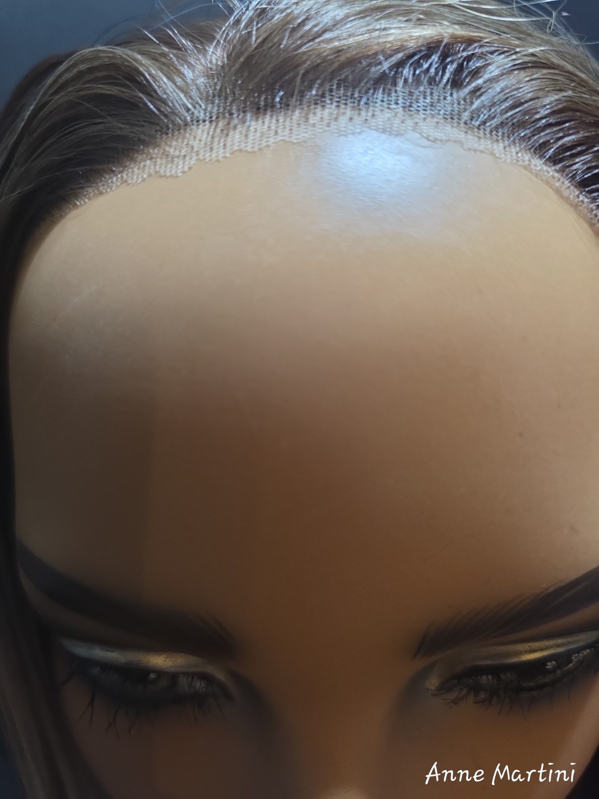 Women’s Lace Front Synthetic Straight Wig Layered Free-Part Brown/Blonde 21-30in