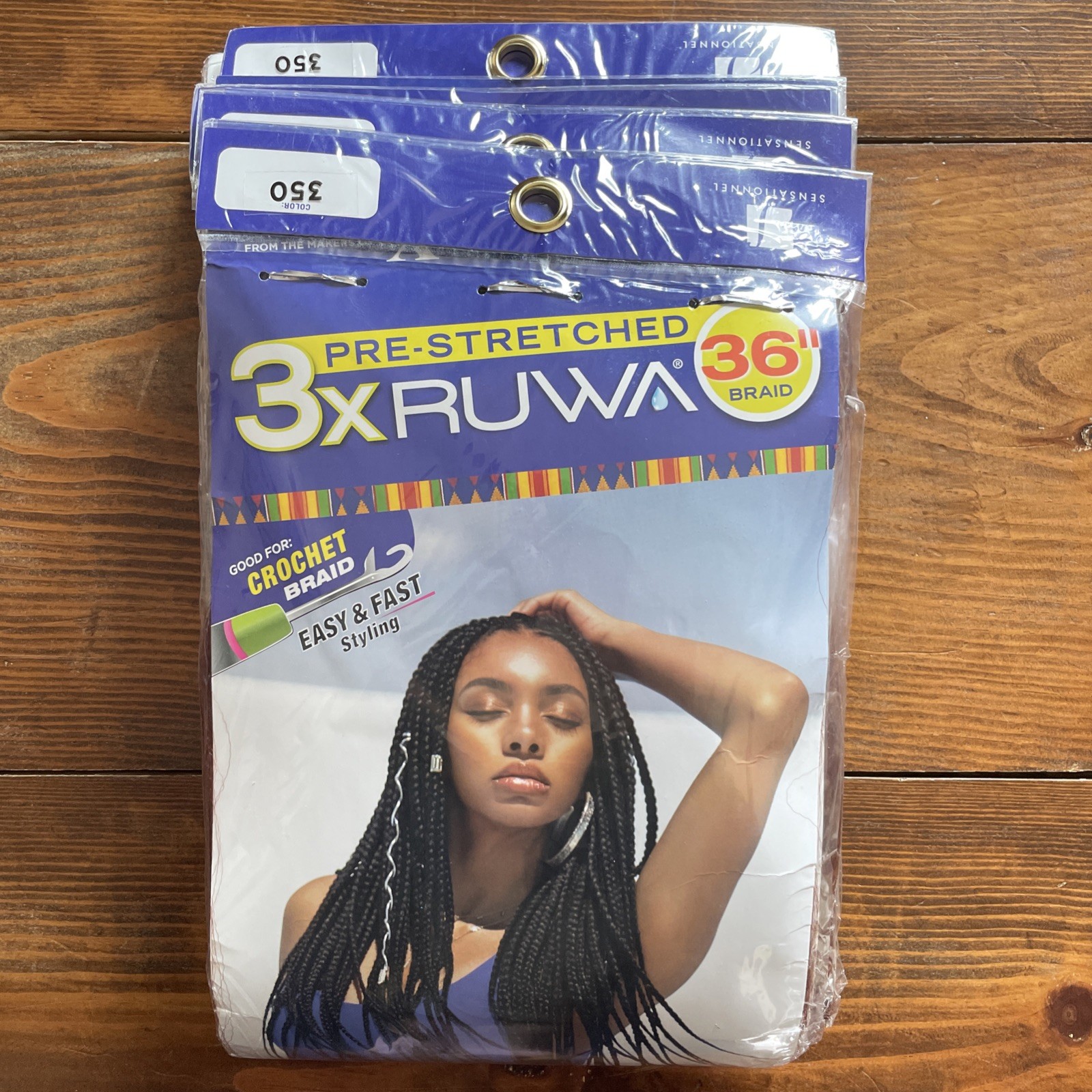 Lot of 5 Packs Pre-stretched Hair Braiding 36″ 3 In Each Pack