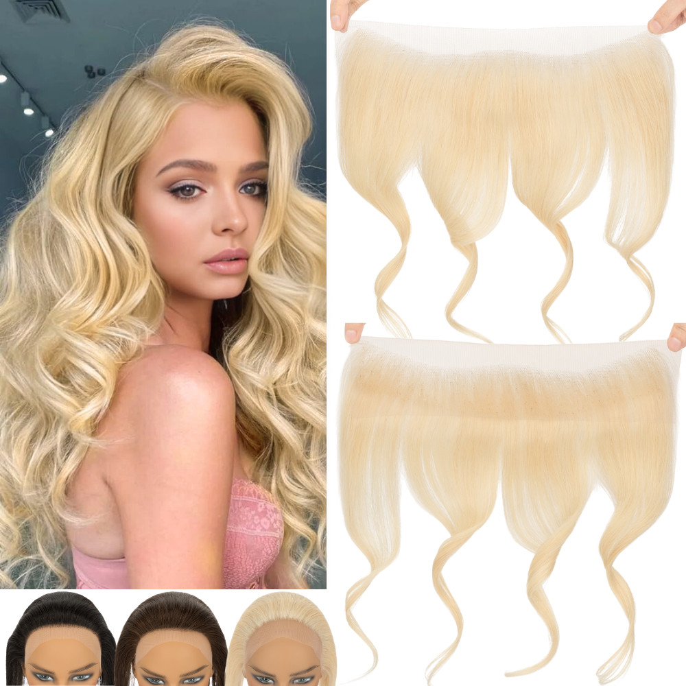 Hand-Tied Front Hairline Human Hair Patches Full Lace Hairpiece For Women Topper