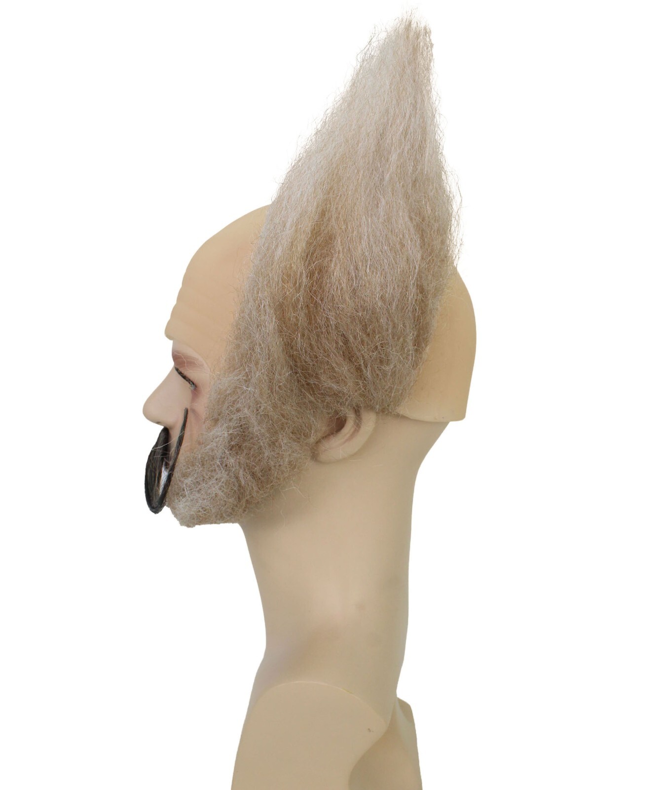 HPO Adult Blonde Side Hair Bald Wig with Mustache, HM-1667