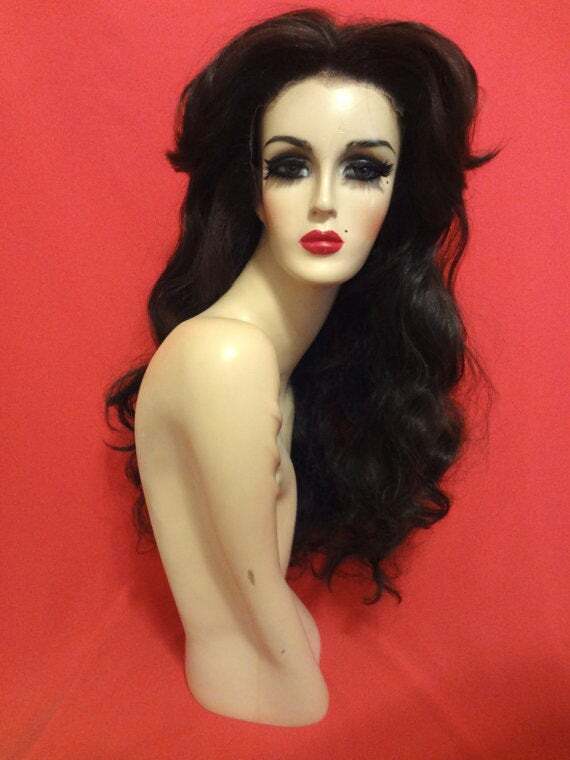 Big Wavy Long Brown KIM KARDASHIAN Wig! Lace Front Drag Costume Brown ALL COLORS