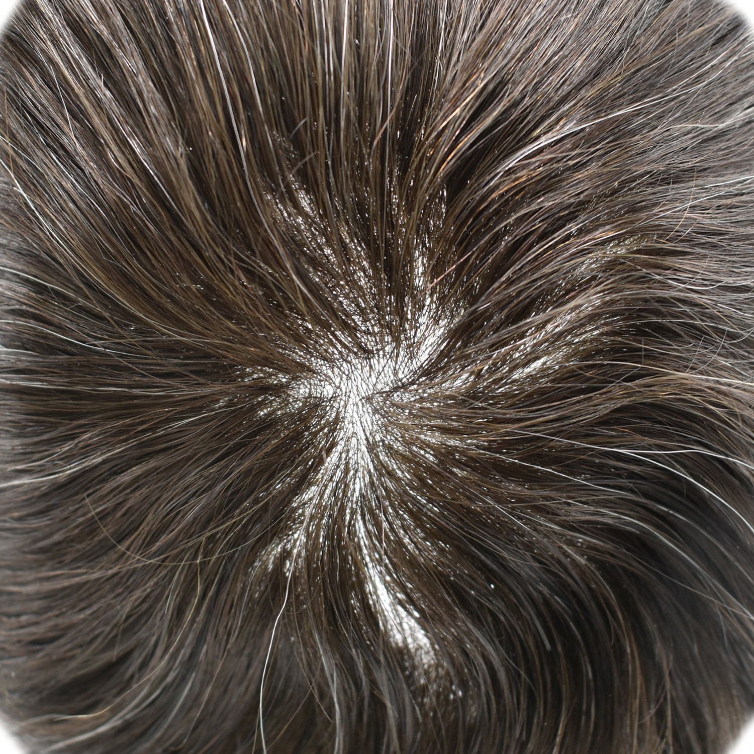 Mens Toupee Hairpiece Pro-Grade Thin Skin V-Loop 0.06mm Hair Replacement System