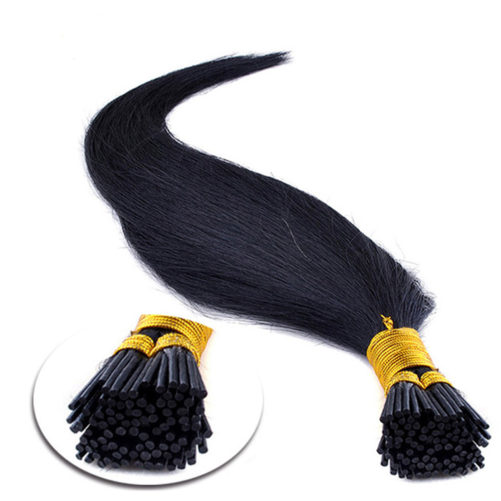 I Tip 100% RAW Human Hair Extensions Pre Bonded Keratin Stick 100 strands