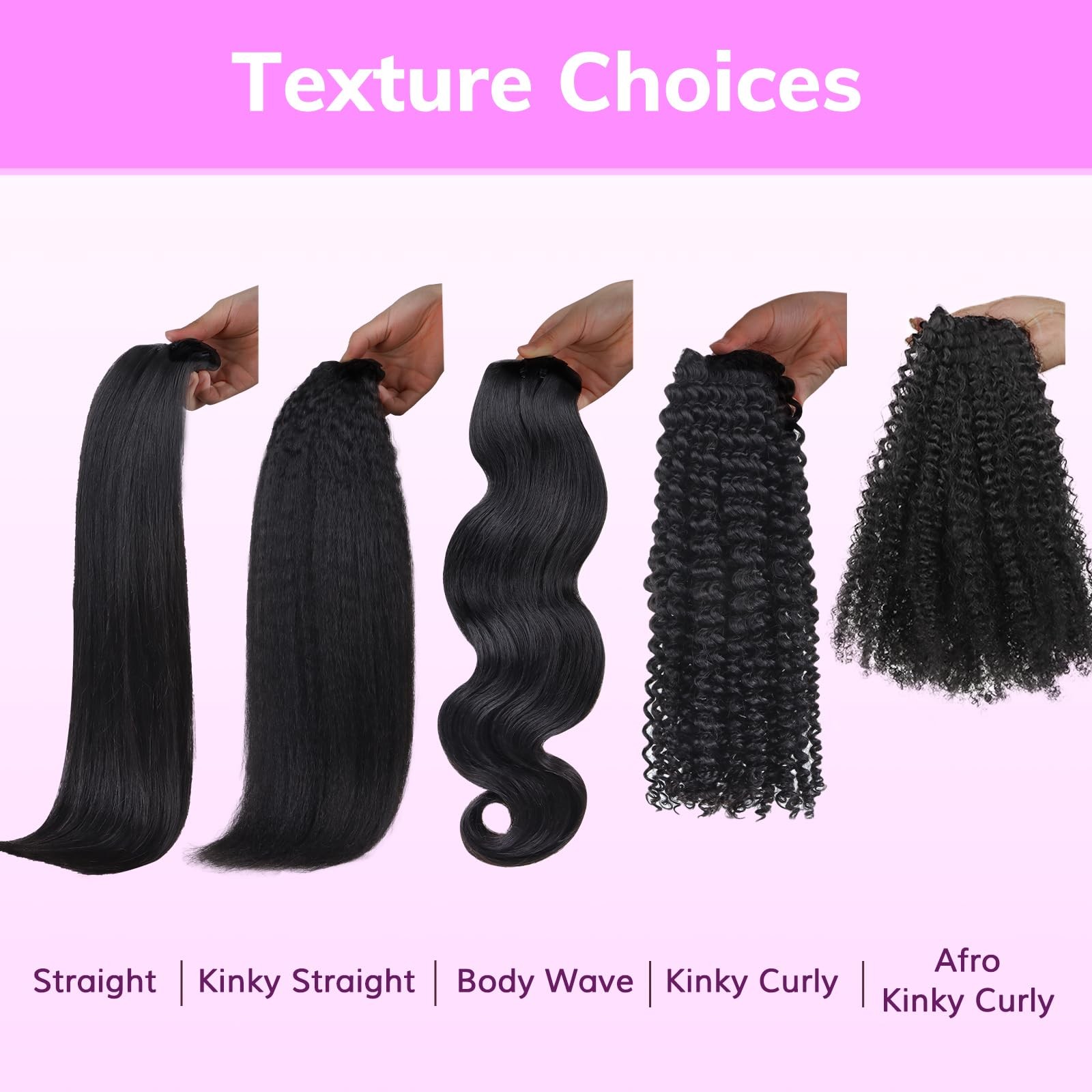 Idn Beauty Clip In Hair Extensions Real Human Hair Body Wave 120G Natural Black