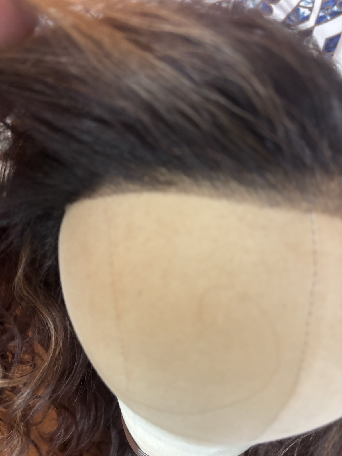 Luxury Lace Front Free Part Synthetic Heat Safe Brunette With Highlights ￼