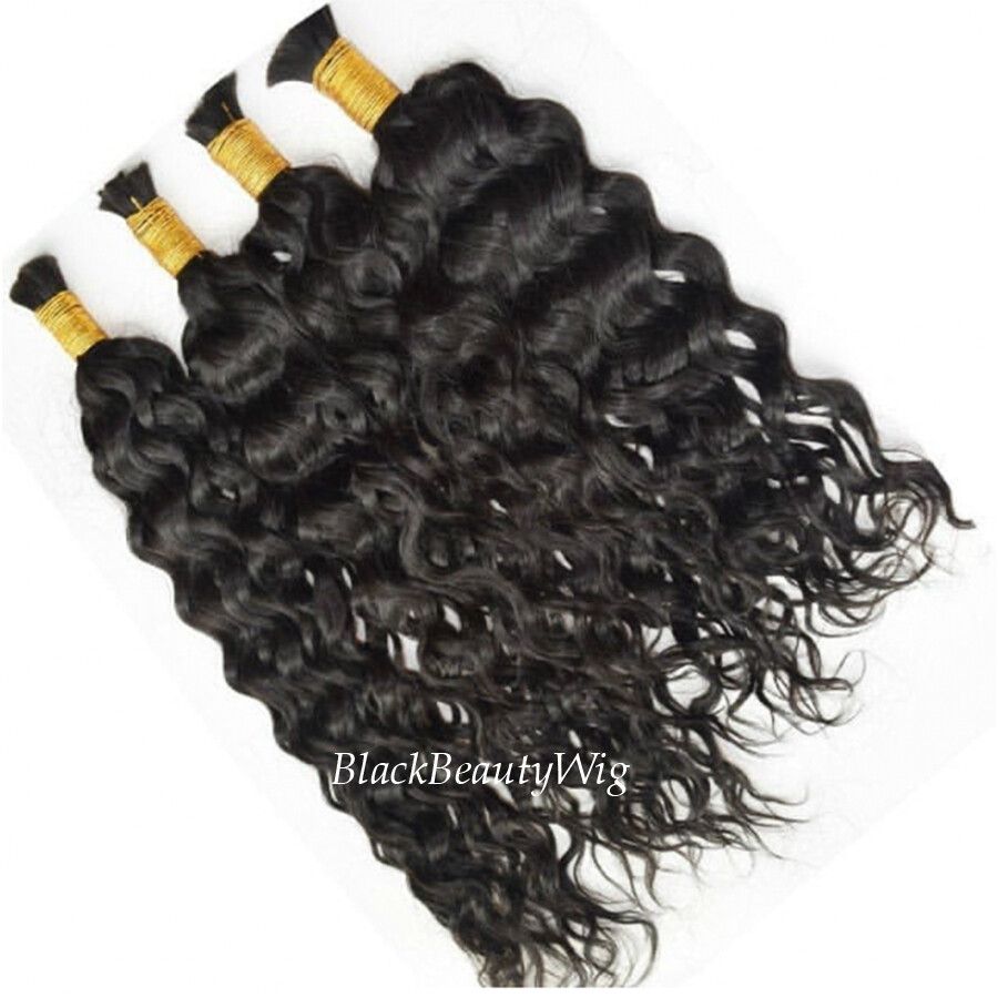 Deep Loose Wave Brazilian Human Hair Bulk For Braiding Bulk Hair 1Pcs/Order