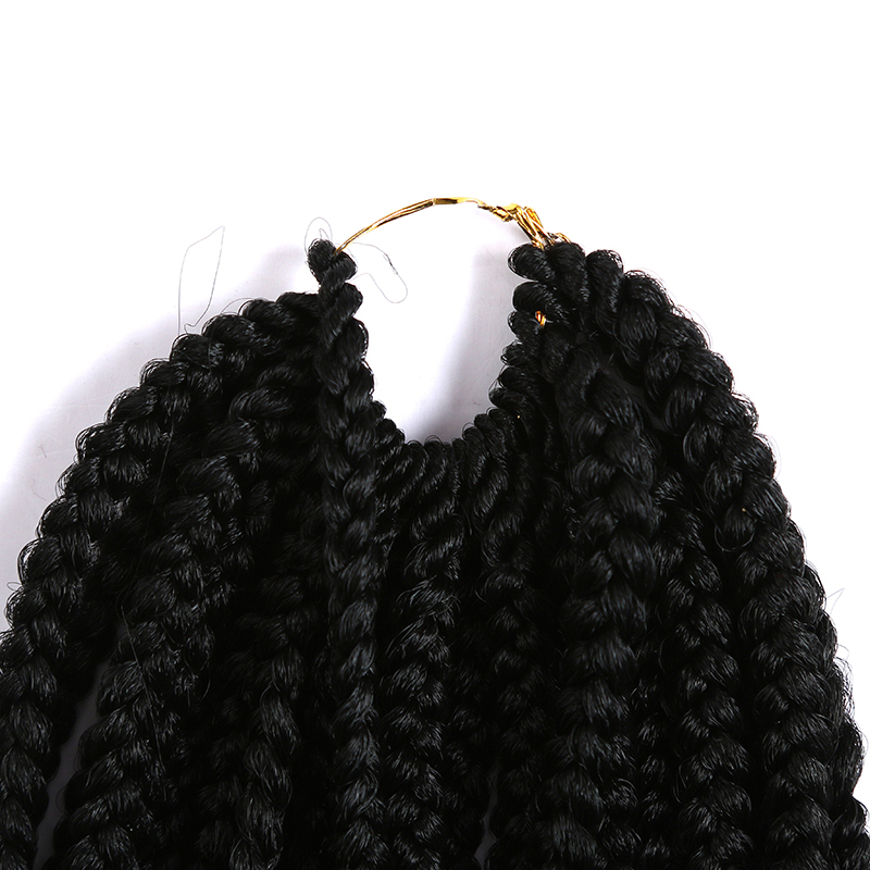 18 Inch Crochet Style Box Braids Top Synthetic Human Hair Blend Pre-braided