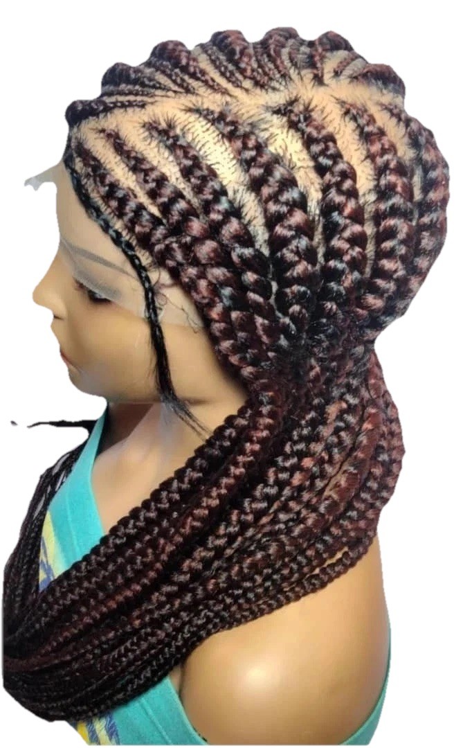Braided Wig. Large Cornrow Braids. Full Lace With Baby Hair